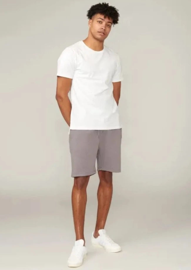 Off Set Men's Gray and White Shorts Set