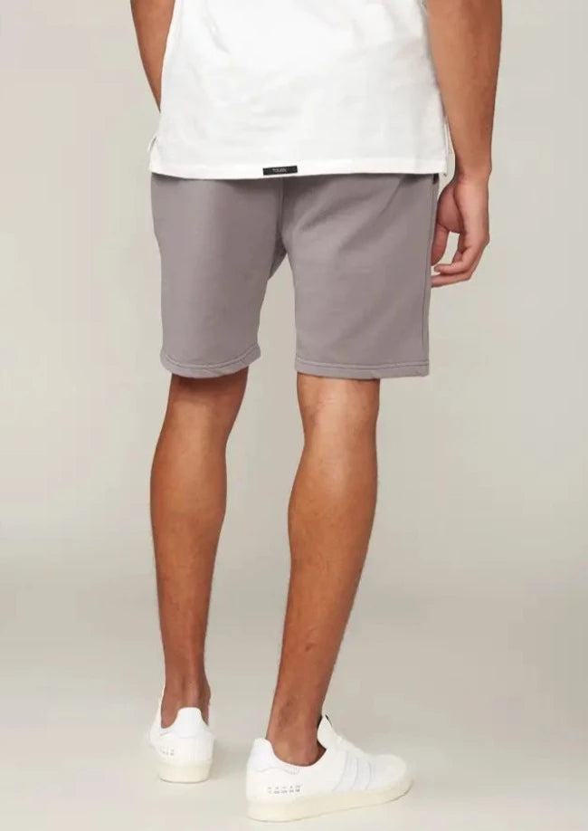 Men's Gray and White Shorts Set