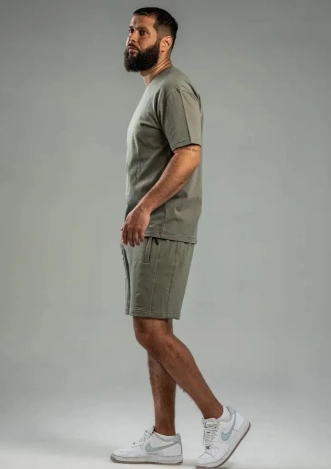 Men's Khaki Shorts Set