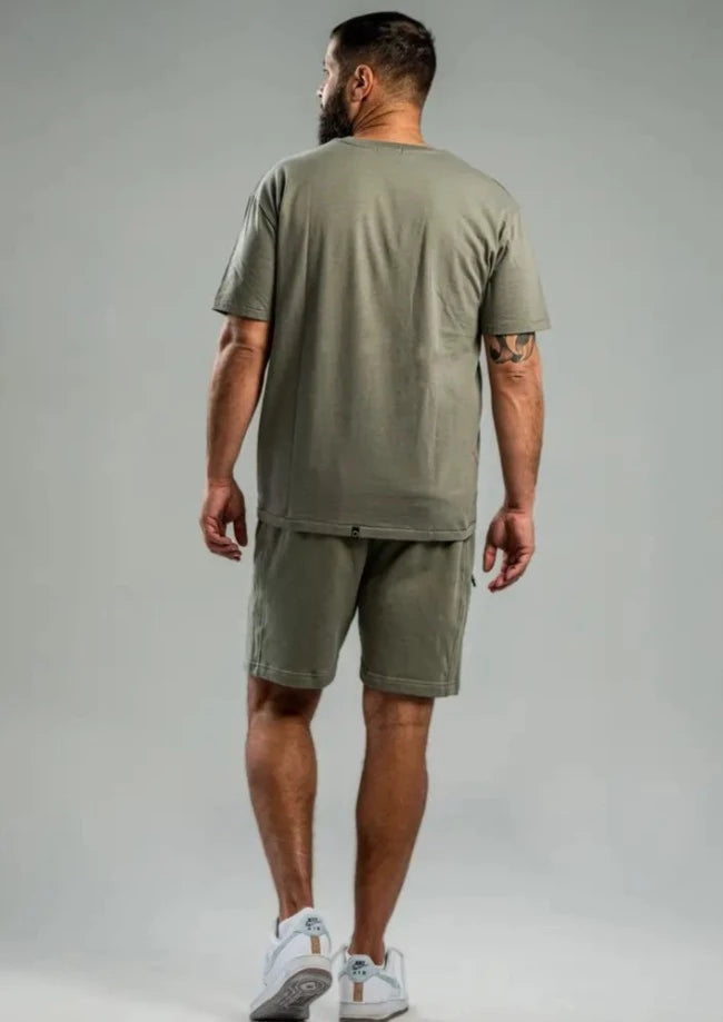 Men's Khaki Shorts Set