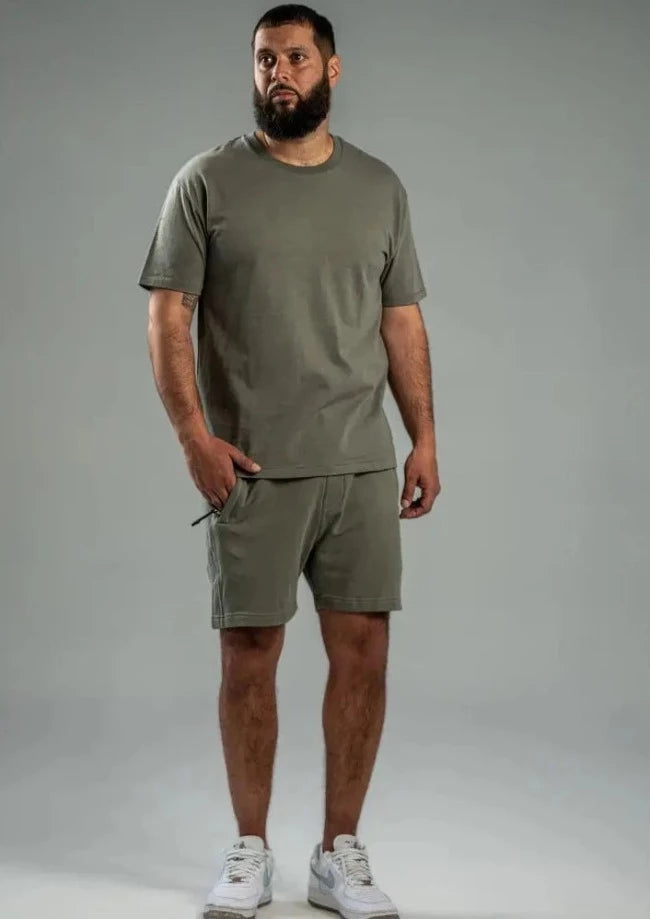 Men's Khaki Shorts Set