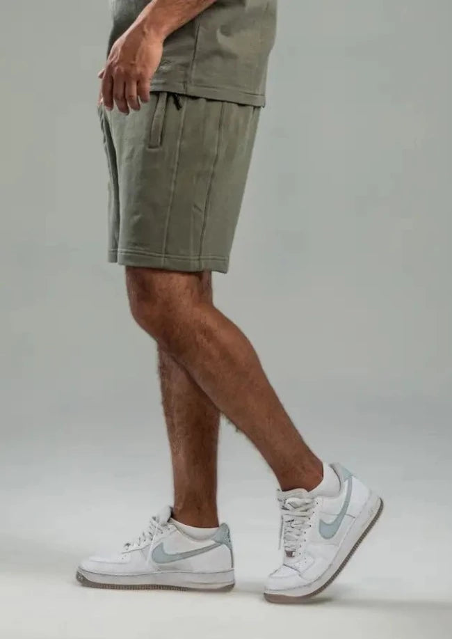 Off Set Mens Khaki Shorts Set 