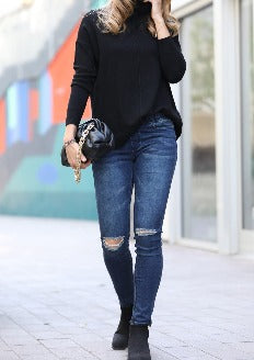 Black Turtleneck Sweater